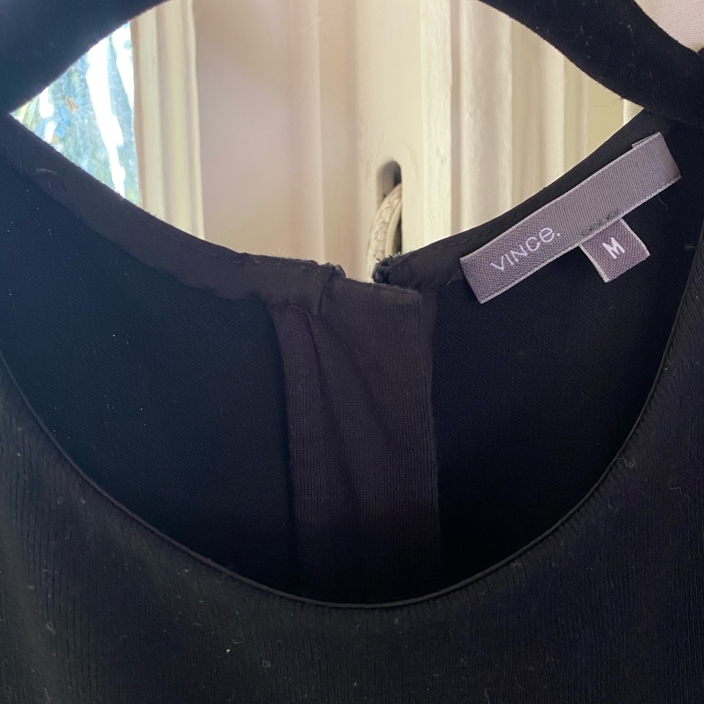 Vince Black Stretchy Sheath Dress Sz Medium - Picture 4 of 7